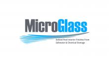 A logo for MicroGlass