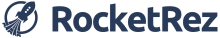 A logo for RocketRez